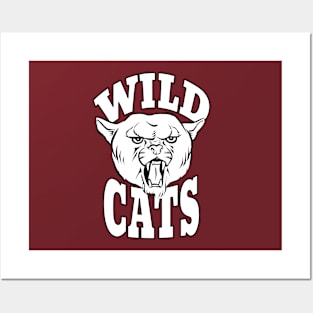 Wild Cats Mascot Posters and Art